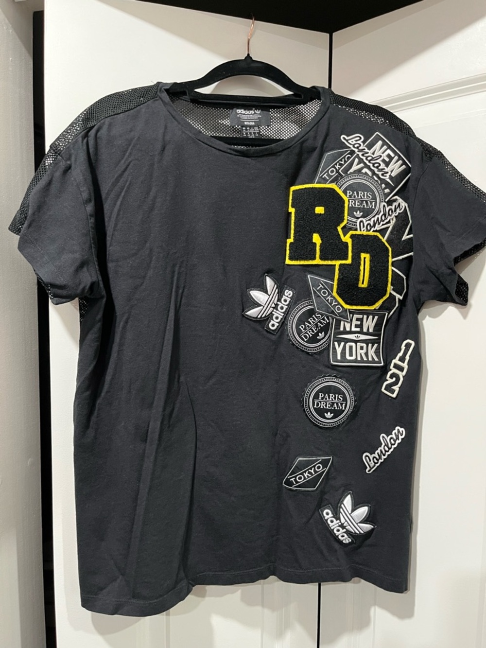 Adidas Originals by Rita Ora patch shirt limited edition